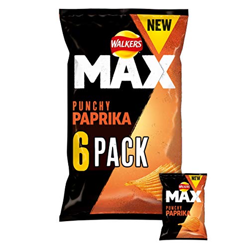 Walkers Max Punchy Paprika Crisps, 6 x 27 g Walkers Max Punchy Paprika Crisps, 6 x 27 g von Walkers Max