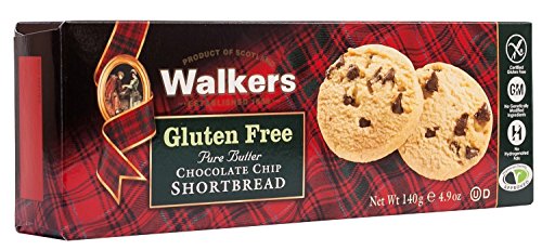 Walkers Gluten free Choc Chip Shortbread 140g (Pack of 6) von Walkers