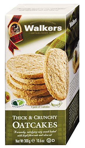 Walkers Shortbread Thick & Crunchy Oatcakes 300g, 4er Pack (4 x 300 g) von Walkers