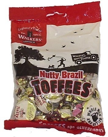 Walkers Nutty Brazil Nonsuch Toffee - Case of 12 x 150g by Walkers Toffee von Walkers Toffee