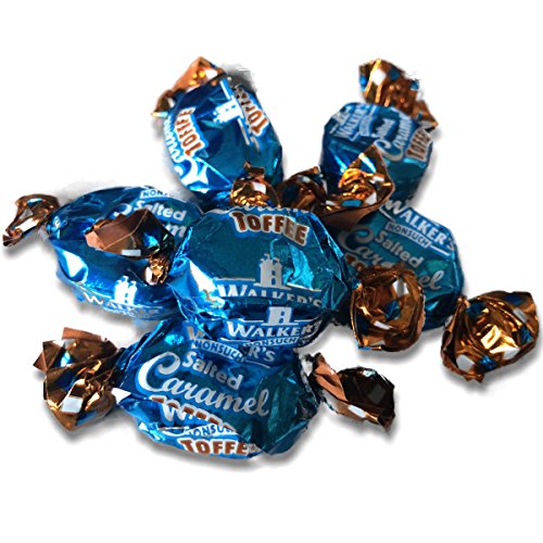 Walkers Salted Caramel Toffee Wrapped Retro Sweet Shop Traditionell Old Fashioned (1kg) von Walkers Toffees