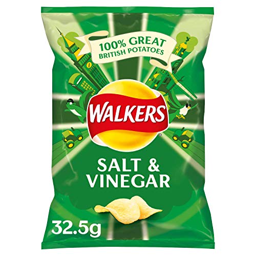 Walkers Chips Salt & Vinegar - 48 x 32.5gr von Walkers