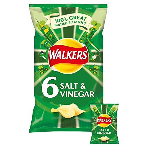 Walkers Crisps Salt & Vinegar 6-Pack / 18 x 6 x 25g von Walkers