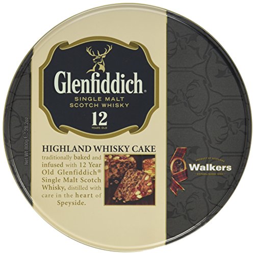 Walkers Glenfiddich Whisky Cake Tin 800 g, 1er Pack (1 x 800 g) von Walkers