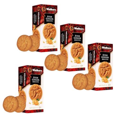 Walkers | Ingwer-Butter-Kekse – 4 Box | Mürbeteig mit Butter und Ingwer | Traditionelle englische Kekse Walkers | Ingwer-Butter-Kekse – 4 Box | Mürbeteig mit Butter und Ingwer | Traditionelle englische Kekse von Walkers