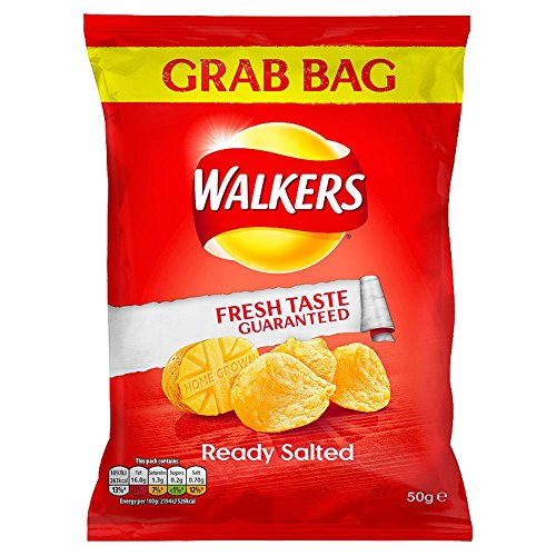 Walkers Ready Salted Crisps 50g x 64 BAGS (2 FULL BOXES) von Walkers