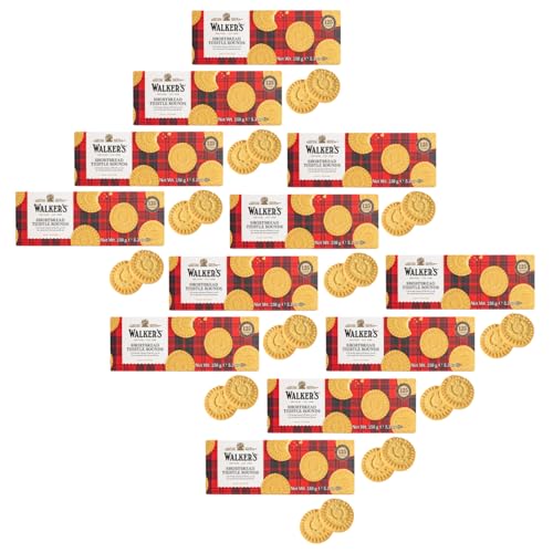 Walkers | Runde schottische Kekse | Mürbeteigkekse mit Butter und Salz – 12 Packungen | Traditionelles englisches Shortbread mit reiner Butter Walkers | Runde schottische Kekse | Mürbeteigkekse mit Butter und Salz – 12 Packungen | Traditionelles englisches Shortbread mit reiner Butter von Walkers
