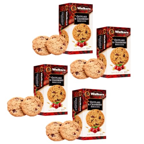 Walkers | Schottische Hafer- und Cranberry-Kekse – 4 Box | Englische Kekse, Butter und Obst Walkers | Schottische Hafer- und Cranberry-Kekse – 4 Box | Englische Kekse, Butter und Obst von Walkers