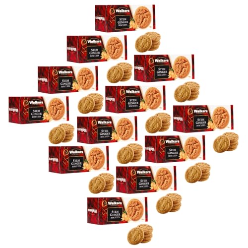 Walkers | Schottische Ingwerkekse | Shortbread aus reiner Butter und Ingwer – 12 Boxen | Englische Keksbutter Walkers | Schottische Ingwerkekse | Shortbread aus reiner Butter und Ingwer – 12 Boxen | Englische Keksbutter von Walkers