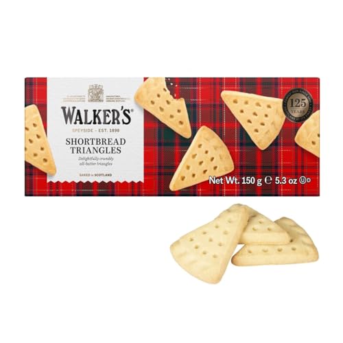 Walkers | Schottische dreieckige Kekse | Mürbeteigkekse Buttersalz - 1 Karton | Traditionelle englische Shortbread-Kekse mit reiner Butter Walkers | Schottische dreieckige Kekse | Mürbeteigkekse Buttersalz - 1 Karton | Traditionelle englische Shortbread-Kekse mit reiner Butter von Walkers