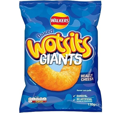 Walkers Wotsits Giants Really Cheesy Sharing Snacks, 130 g von Walkers