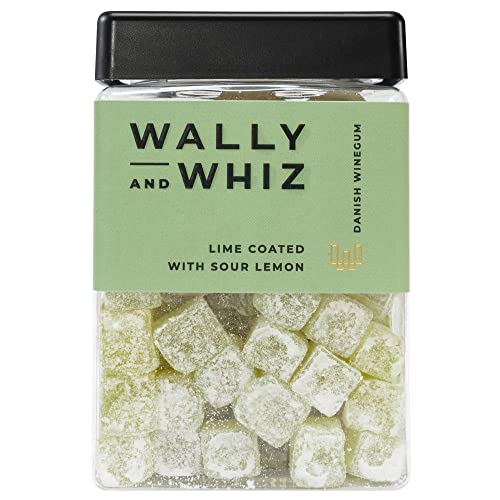 Wally and Whiz - Dänische Gourmet Weingummis - Limette und Saurer Zitrone Geschmack - Süßigkeiten Fruchtgummis - Tolles Geschenk - Vegane Glutenfrei & Allergenfrei - Natürliche Aromen/Farben 240g Wally and Whiz - Dänische Gourmet Weingummis - Limette und Saurer Zitrone Geschmack - Süßigkeiten Fruchtgummis - Tolles Geschenk - Vegane Glutenfrei & Allergenfrei - Natürliche Aromen/Farben 240g von Wally And Whiz