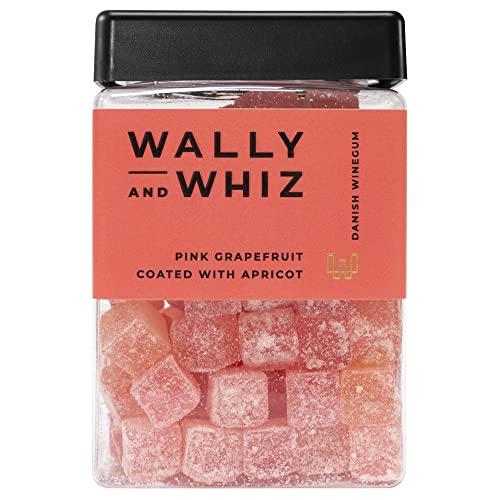 Wally and Whiz - Dänische Gourmet Weingummis - Pink Grapefruit und Aprikosen - Süßigkeiten Fruchtgummis - Tolles Geschenk - Vegane Glutenfrei und Allergenfrei - Natürliche Aromen & Farben 240g Wally and Whiz - Dänische Gourmet Weingummis - Pink Grapefruit und Aprikosen - Süßigkeiten Fruchtgummis - Tolles Geschenk - Vegane Glutenfrei und Allergenfrei - Natürliche Aromen & Farben 240g von Wally And Whiz