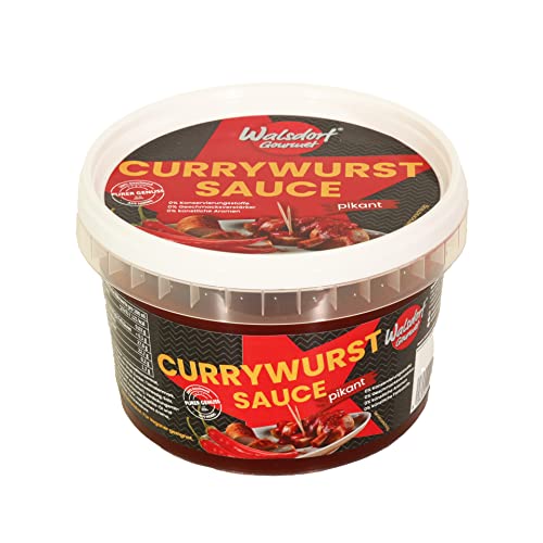 Walsdorf Gourmet Currywurst Sauce 500g / Curry Sauce aus hochwertigen Zutaten & vegan/pikante Currywurstsauce/Curry-Ketchup ohne Geschmacksverstärker von Walsdorf Gourmet
