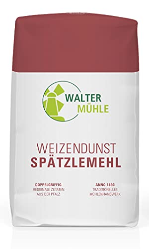 Weizendunst/Spätzlemehl unbehandelt doppelgriffig | Weizen | Walter Mühle | 1kg (10 Pack) | Premium Bäckerqualität | Natur Pur von Walter Mühle