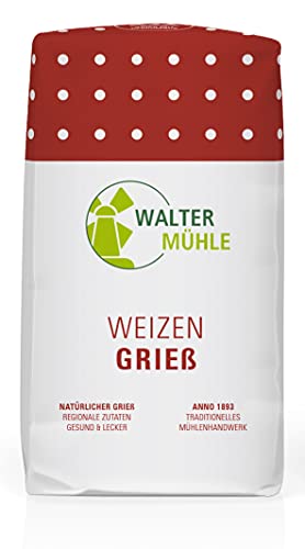 Weizengrieß unbehandelt| Grieß | Walter Mühle | 1kg (10 Pack) | Premium Bäckerqualität | Natur Pur von Walter Mühle