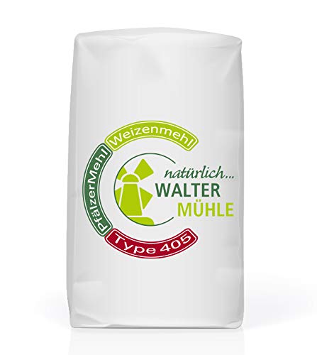 Weizenmehl unbehandelt| Type 405 | Walter Mühle | 1kg (10 Pack) | Premium Bäckerqualität | Natur Pur von Walter Mühle