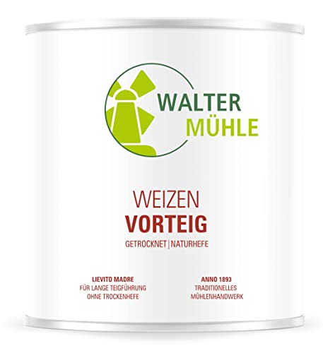 Weizenvorteig Aktiv | Lievito Madre getrocknet | Mutterhefe/Naturhefe unbehandelt | Weizen | Walter Mühle | 200g (5 Pack) | Premium Bäckerqualität | Natur Pur von Walter Mühle
