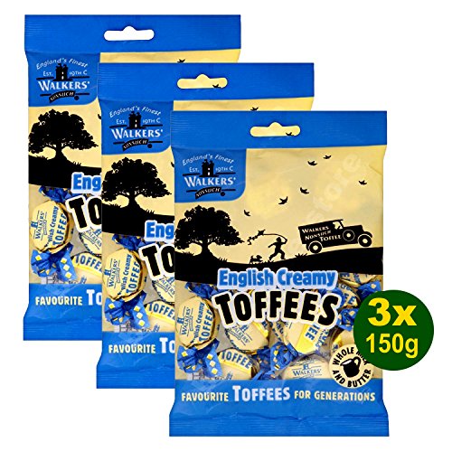 Walkers Nonsuch English Creamy Toffees 3x 150g (450g) - britische Toffees von YESMOO