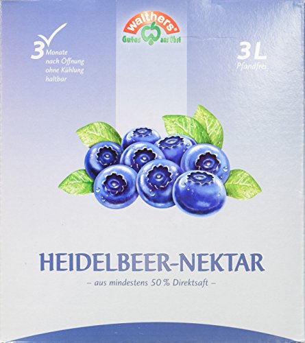 Walthers Heidelbeer Nektar, 1er Pack (1 x 3 l Saftbox) von Walther's