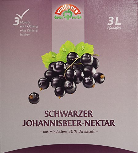 Walthers Schwarzer Johannisbeer-Nektar (1 x 3 l Saftbox) von Walther's