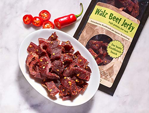 Walz Beef Jerky Hot Chili Style 5 mal 100g eigene Herstellung in Deutschland von Walz