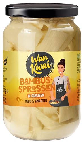 Wan Kwai Bambussprossen in Scheiben 6 x 330g – Knackig für Wok-Gerichte, Suppen oder Salate. Perfekt geschnitten für deine kulinarischen Kreationen. von Wan Kwai