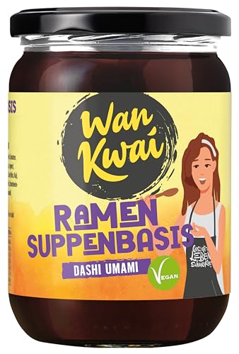 Wan Kwai Dashi Umami Suppenbasis 6 x 500ml – Veganer Genuss für die selbstgemachte Ramen Suppe mit Gemüse und Tofu von Wan Kwai