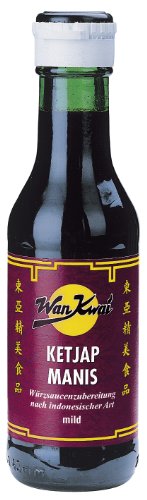 Wan Kwai Ketjap Manis Würzsaucenzubereitung nach indonesischer Art mild, 3er Pack (3 x 125 ml Glas) von Wan Kwai