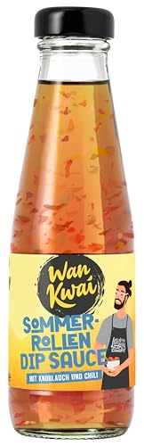 Wan Kwai Sommerrollen Dip Sauce 6 x 200ml – Mit Knoblauch und Chili für eine pikante Note. Die perfekte Begleitung für Sommerrollen und andere asiatische Köstlichkeiten. von Wan Kwai