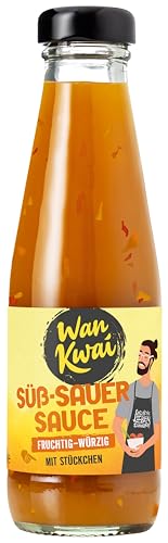 Wan Kwai Süß-Sauer Sauce 6 x 200ml – Fruchtig-würzige Vielfalt, ideal zum Dippen und Würzen, universell einsetzbar. von Wan Kwai