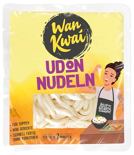 Wan Kwai Udon Nudeln 200g – Schnelle Zubereitung in 2 Minuten für authentische Suppen & Wok-Gerichte. Vegan, glutenfrei und geschmackliche Vielfalt für jeden Genussmoment. von Wan Kwai