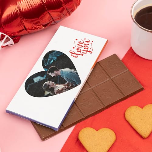 Wanapix | Individuell Gestaltete Schokoladentafel | Valentinstag Geschenke| 9,2x20 cm | 100g | Heart Foto Wanapix | Individuell Gestaltete Schokoladentafel | Valentinstag Geschenke| 9,2x20 cm | 100g | Heart Foto von Wanapix