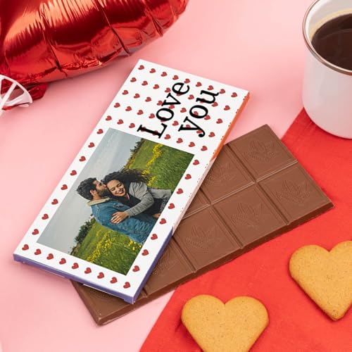 Wanapix | Individuell Gestaltete Schokoladentafel | Valentinstag Geschenke| 9,2x20 cm | 100g | Hearts love you Wanapix | Individuell Gestaltete Schokoladentafel | Valentinstag Geschenke| 9,2x20 cm | 100g | Hearts love you von Wanapix