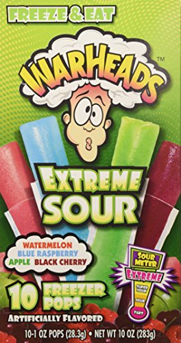 10x WARHEADS Extreme Sour Freezer Pops - aus USA 10x WARHEADS Extreme Sour Freezer Pops - aus USA von Warheads