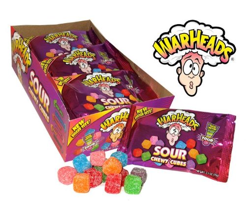 Warheads Sour Chewy Cubes 1 x 1050g 15 bags!!! … von Warheads