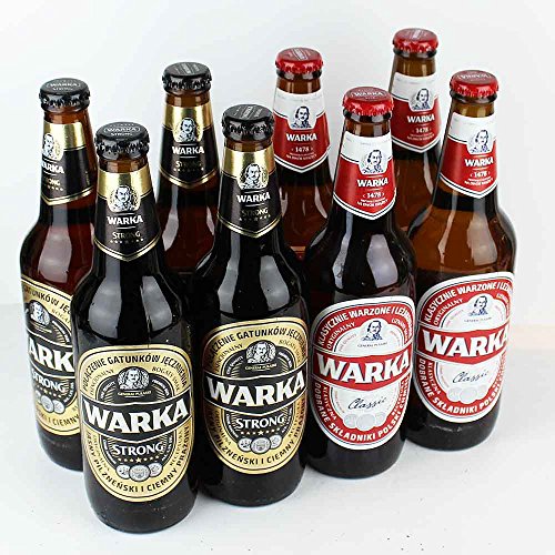 Warka - 8 x 0,5l - Probierset aus Polen - von.BierPost.com von Warka
