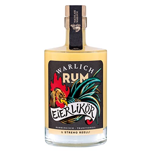 WARLICH RUM EIERLIKÖR - aus Hamburg mit Bio-Eiern, laktosefrei & glutenfrei - besonders cremig & aromatisch auf WARLICH RUM Basis (1x 0,5L / 17% vol) von WARLICH RUM