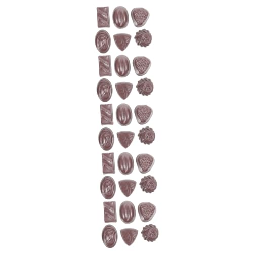 Warmhm 30 Stk Simulationsschokolade Süßigkeiten Tortendeko Einschulung Spielzeug Süssigkeiten Lebensmittel Probe Kind Pvc von Warmhm