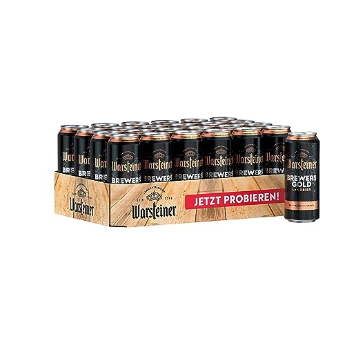 Warsteiner Brewers Gold 24 x 0,5 L Dosenbier, Einweg, Bier Dose von Warsteiner