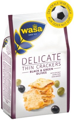 WASA Delicate THin Cracker Olive 150g 5 x 150 g von Wasa