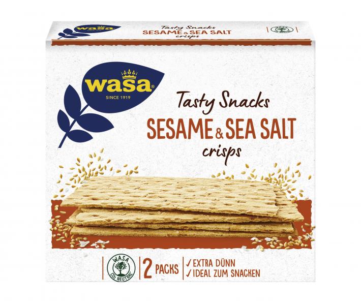 Wasa Knäckebrot Tasty Snacks Sesame & Sea Salt crisps Wasa Knäckebrot Tasty Snacks Sesame & Sea Salt crisps von Wasa