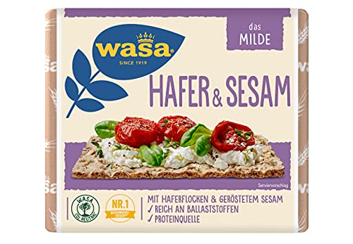 Wasa Knäckebrot Hafer & Sesam, 12er Pack (12 x 230g) von Wasa