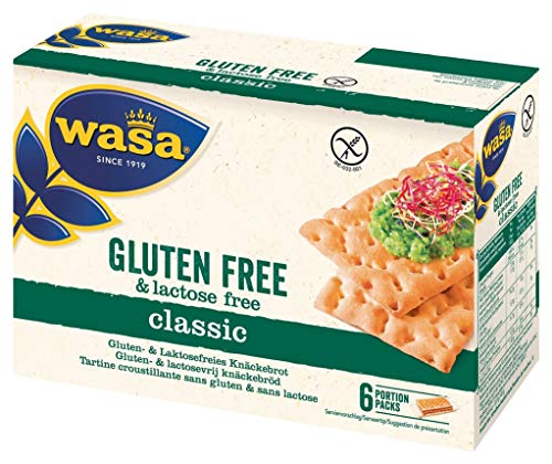 Wasa Knäckebrot Lactose- und Glutenfrei 240g Packung, 6 Portionen 40g von Wasa