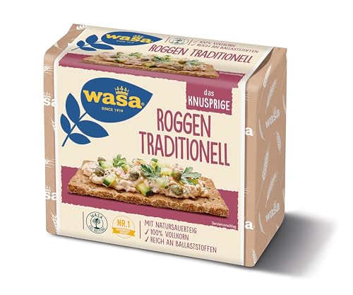 Wasa Knäckebrot Roggen Traditionell, 235 g von Wasa