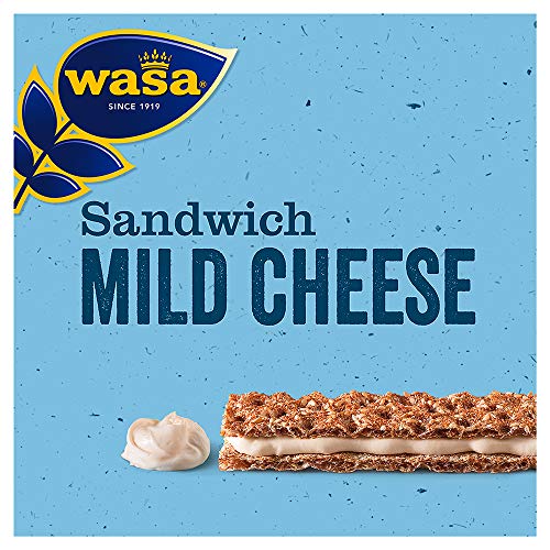 Wasa Knäckebrot Sandwich Käse Singlepack, 12er Pack (12 x 30 g) von Wasa