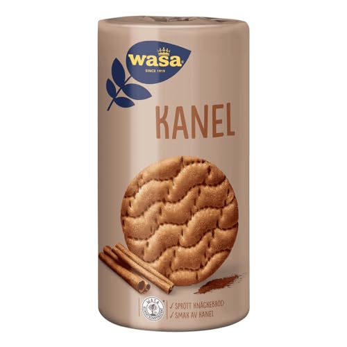 Wasa Runda Kanel 330 g - rundes Knäckebrot mit Zimt (4er Pack) von Wasa