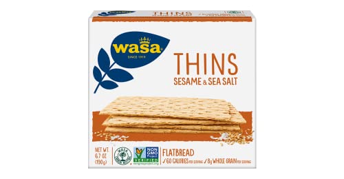 Wasa- Sesam & Meersalz Crackers Feine Crackers mit Sesam und Meersalz 190 Gramm von Wasa
