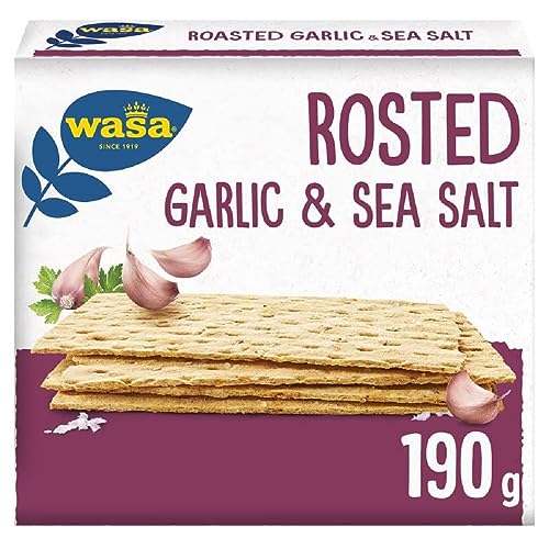 Wasa Tasty Snacks Crisps Roasted Garlic, 190 g von Wasa