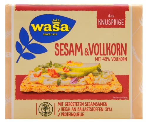 wasa Sesam & Vollkorn Knäckebrot, 12er Pack (12 x 200g) von Wasa